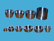 Tungsten crucible, bar, tube, sheet and plate 